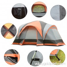 Gymax Portable 8 Person Family Tent Easy Set-up Outdoor Camping Hiking Rainproof W/Bag